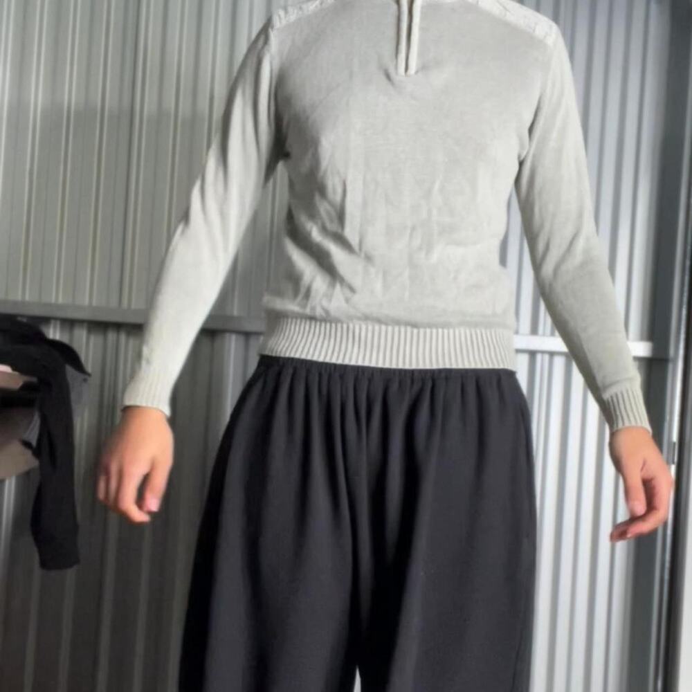 Grey Vintage Utility quarter zip